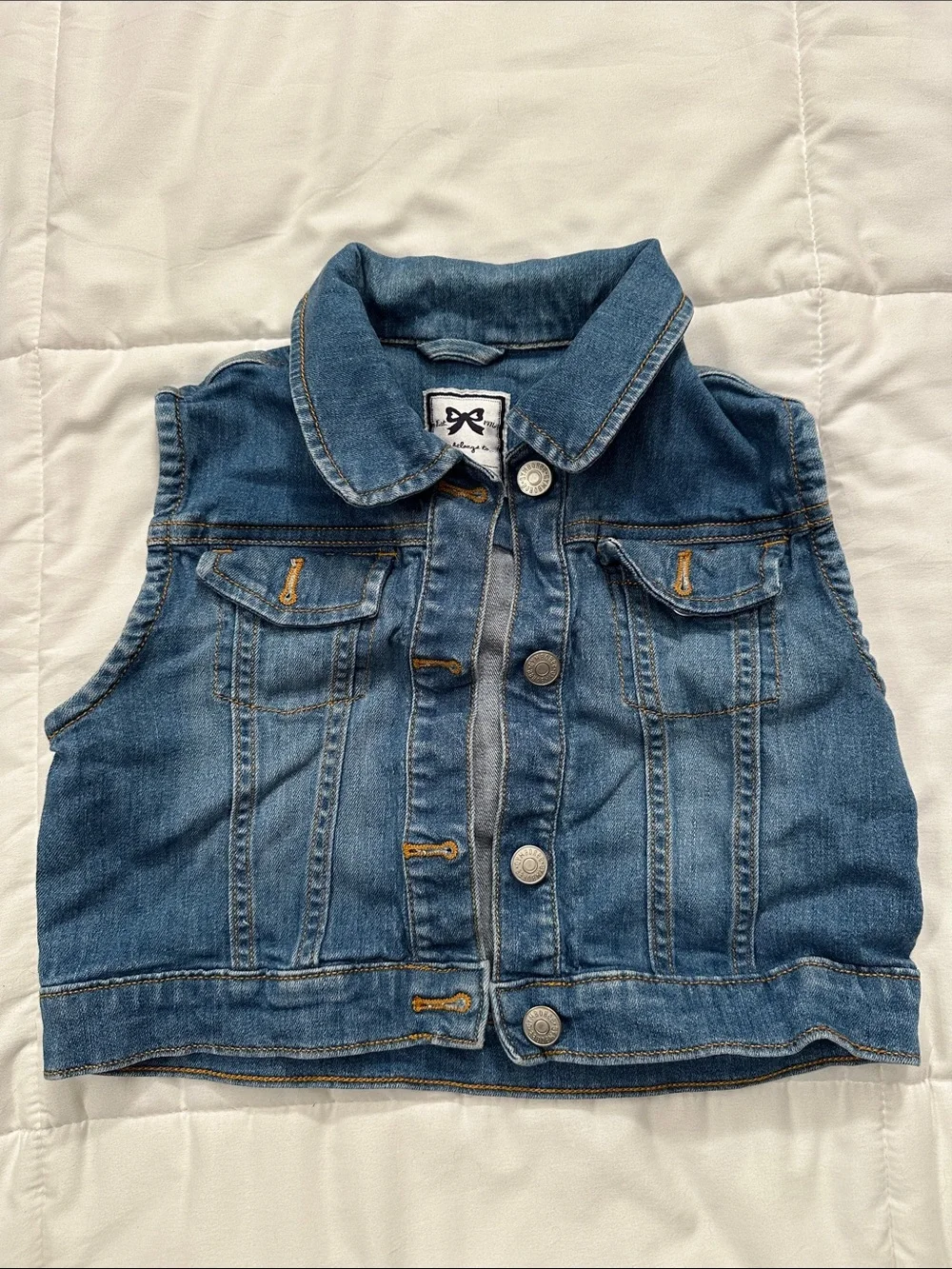 Gymboree Dark Blue Denim Vest Jacket